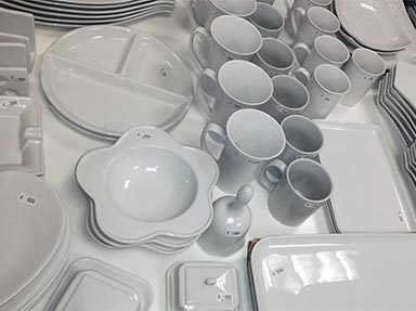 Porcelaine blanche - Coeur de Table